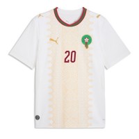 Muški Nogometni Dres Maroko Ayoub El Kaabi #20 Gostujuci SP 2026 Kratak Rukav